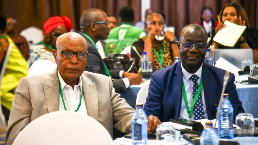 NARI—Eritrea Director General, Dr. Tsegay Berhane joins ASARECA Executive Director, Dr. Baguma during deliberations in Nairobi, Kenya October 5–8, 2026.