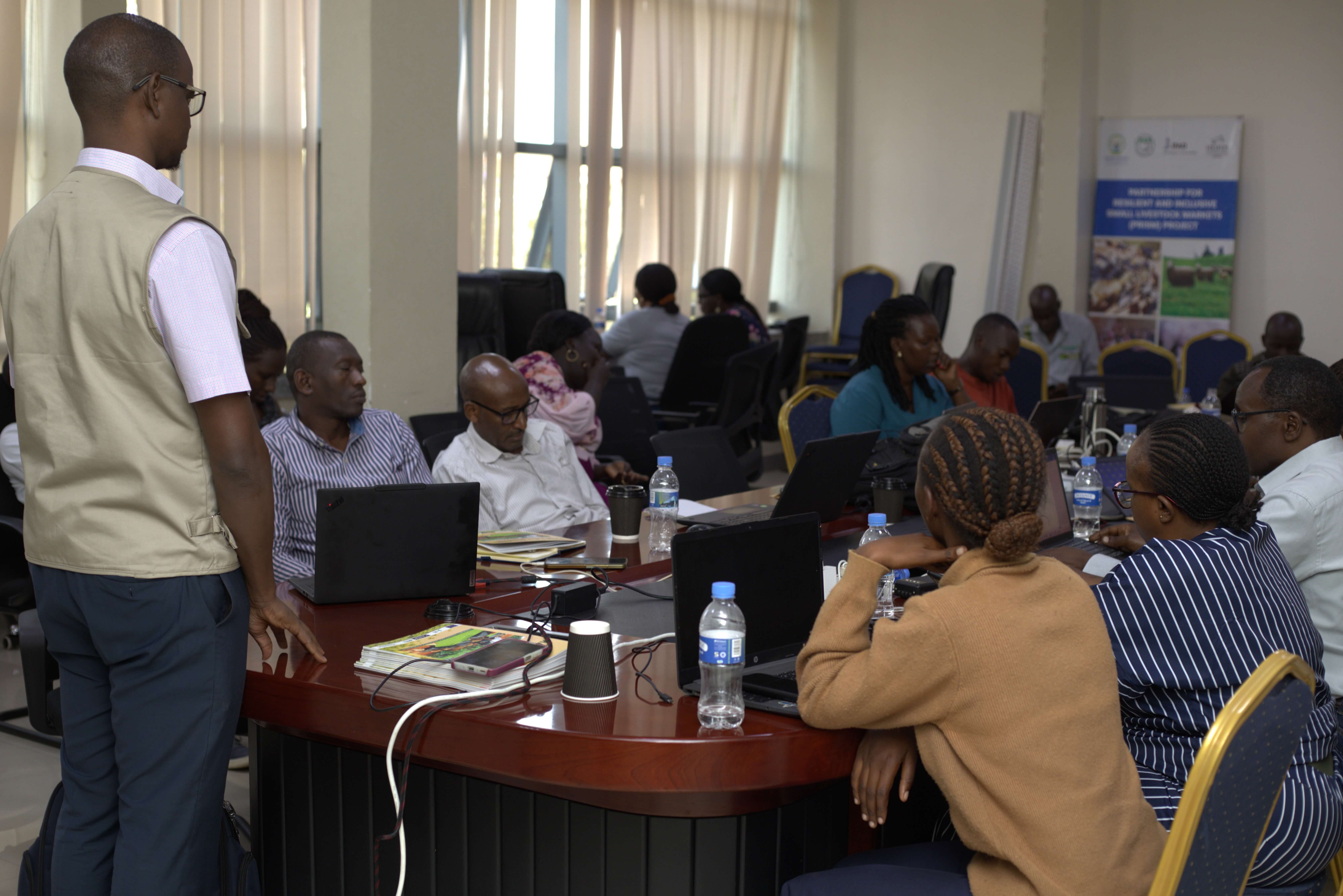 Participants at the Azolla training chat a way forward to scaling the innovation in Rwanda